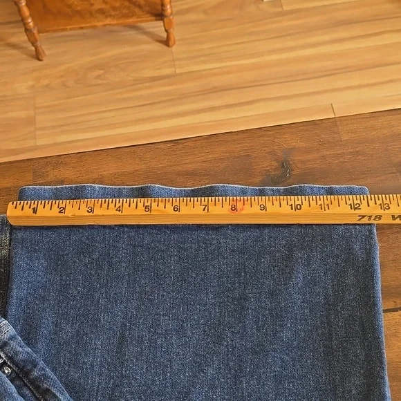Paige Wide Leg Harper Jeans Womens Size 32 Dark Wash - Picture 10 of 12